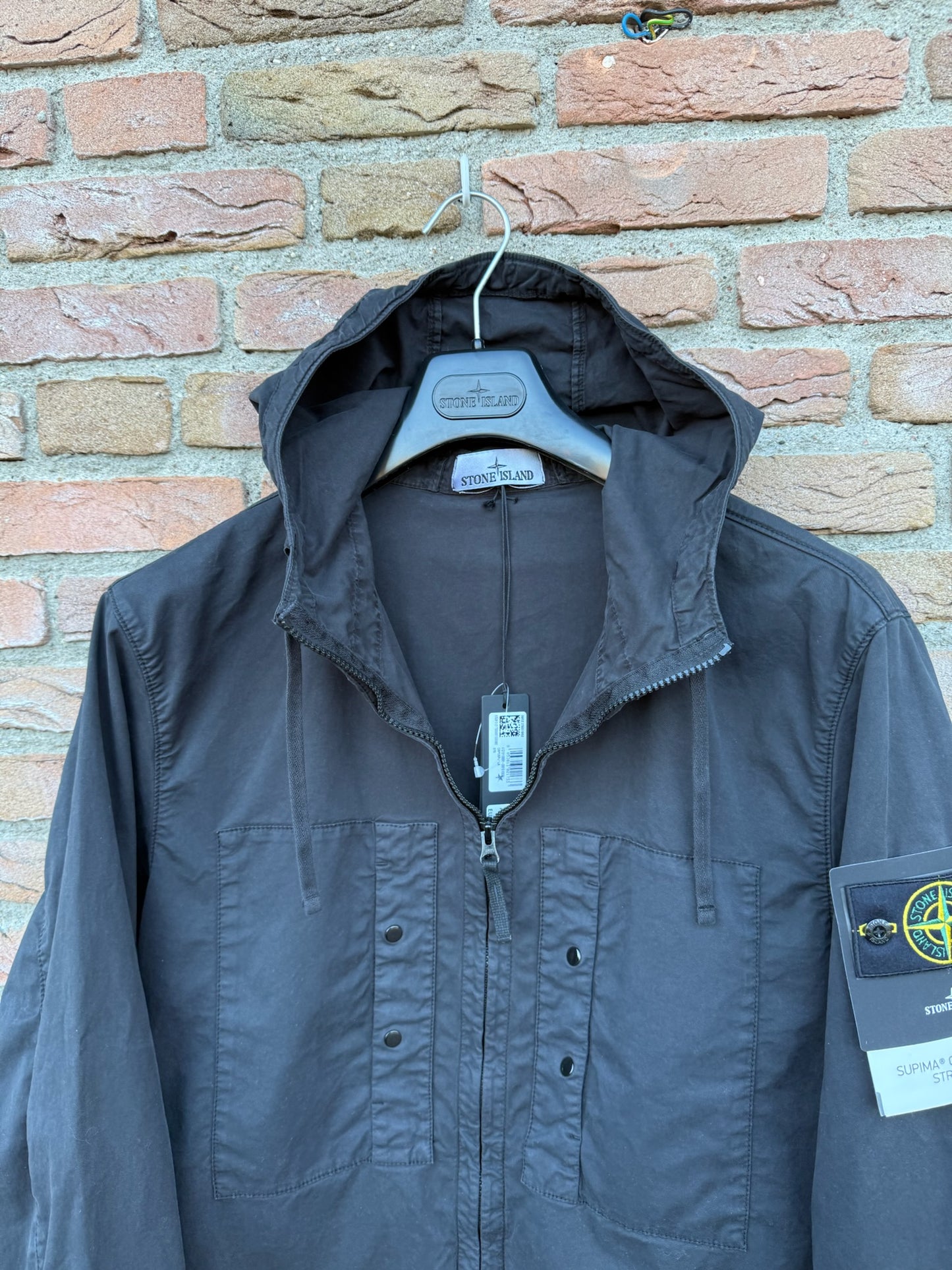 Stone Island Supima Cotton Twill Stretch-TC Jacket - L