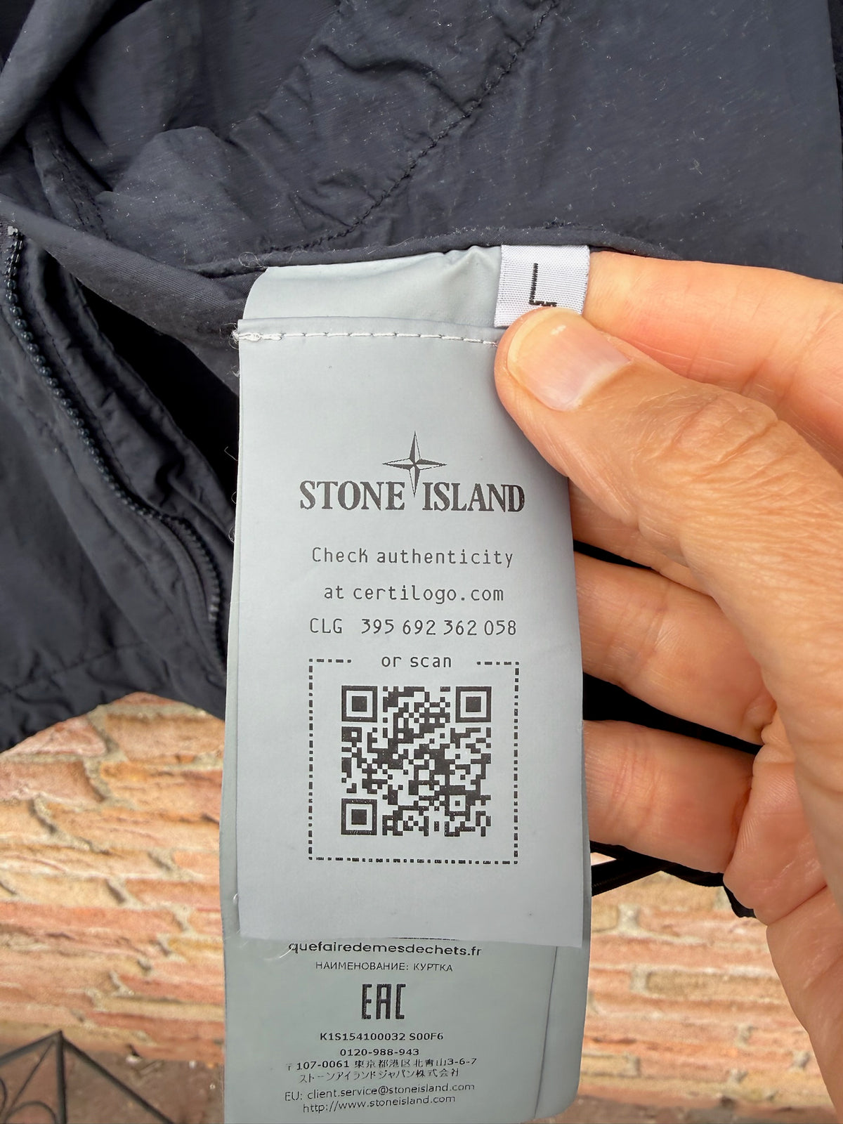 Stone Island Nylon Smerigliato Ghost Jacket - L