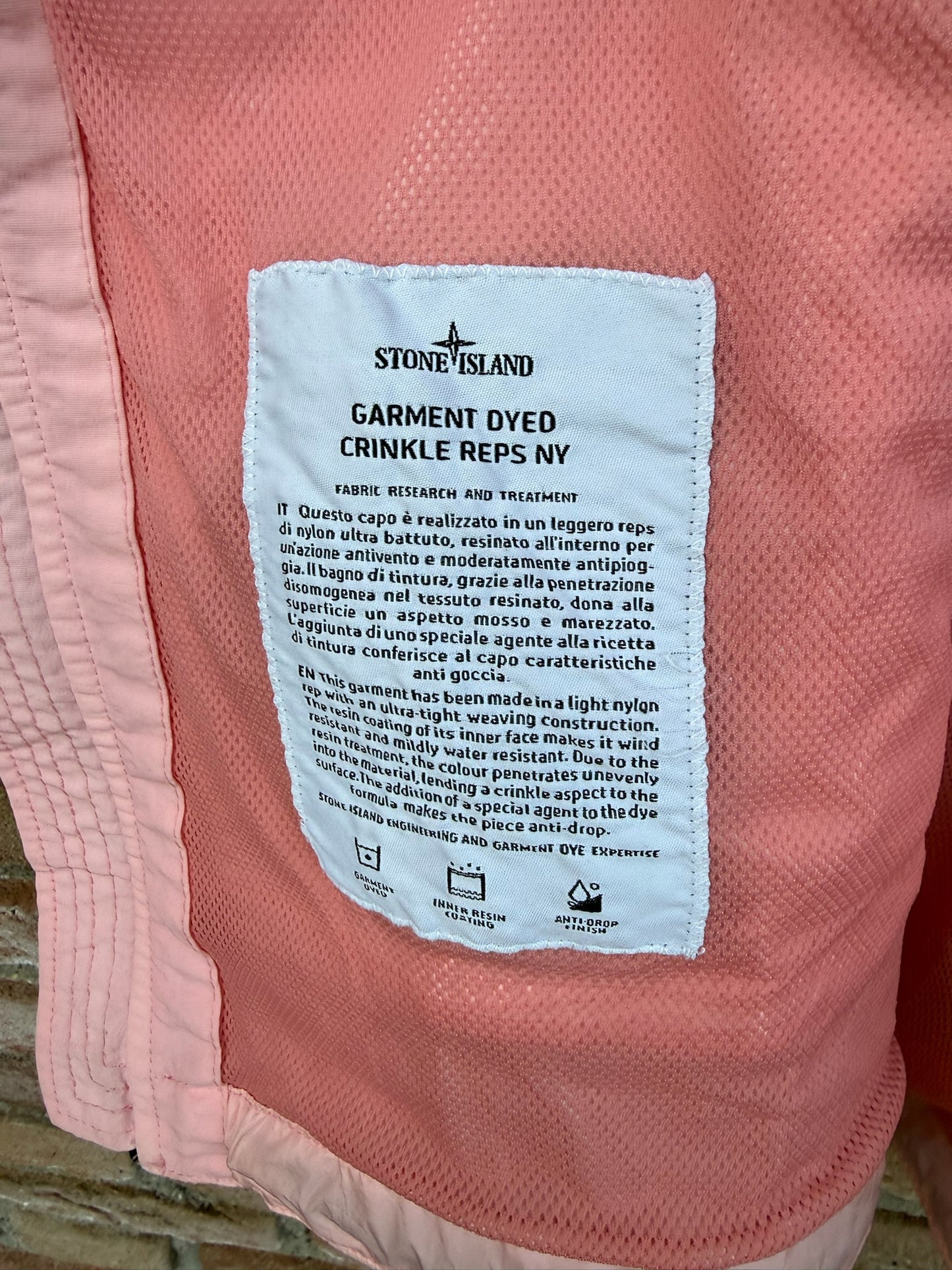 Stone Island Garment Dyed Crinkle Reps NY Jacket - L