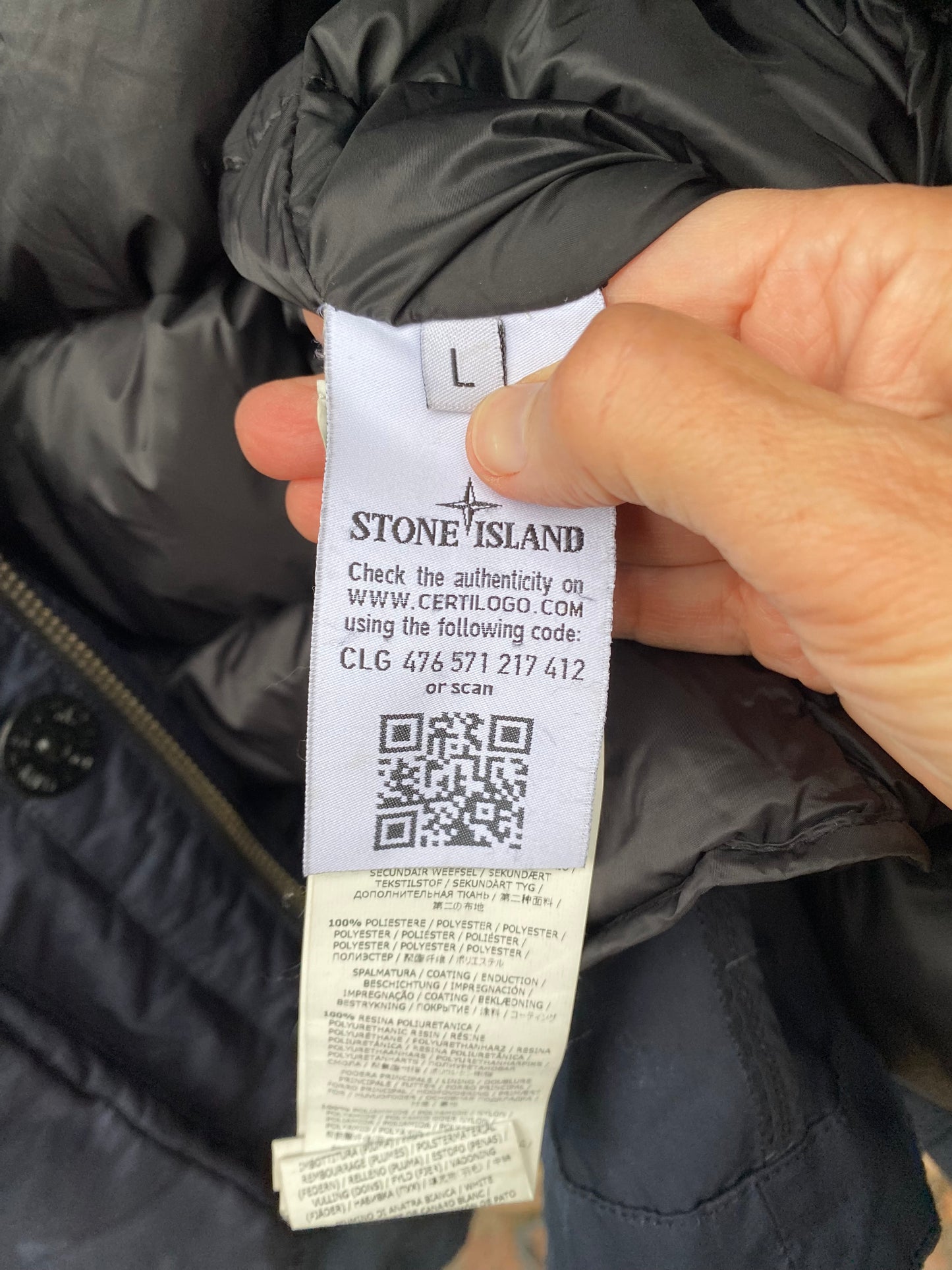 Stone Island David-TC Down Parka - L