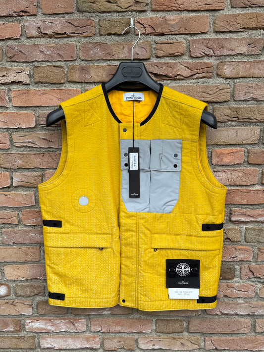 Stone Island Needle Punched Reflective Weste - L