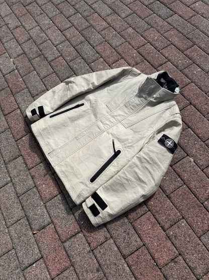 Stone Island Ice Jacket in Dyneema Bonded Leather Jacket - M
