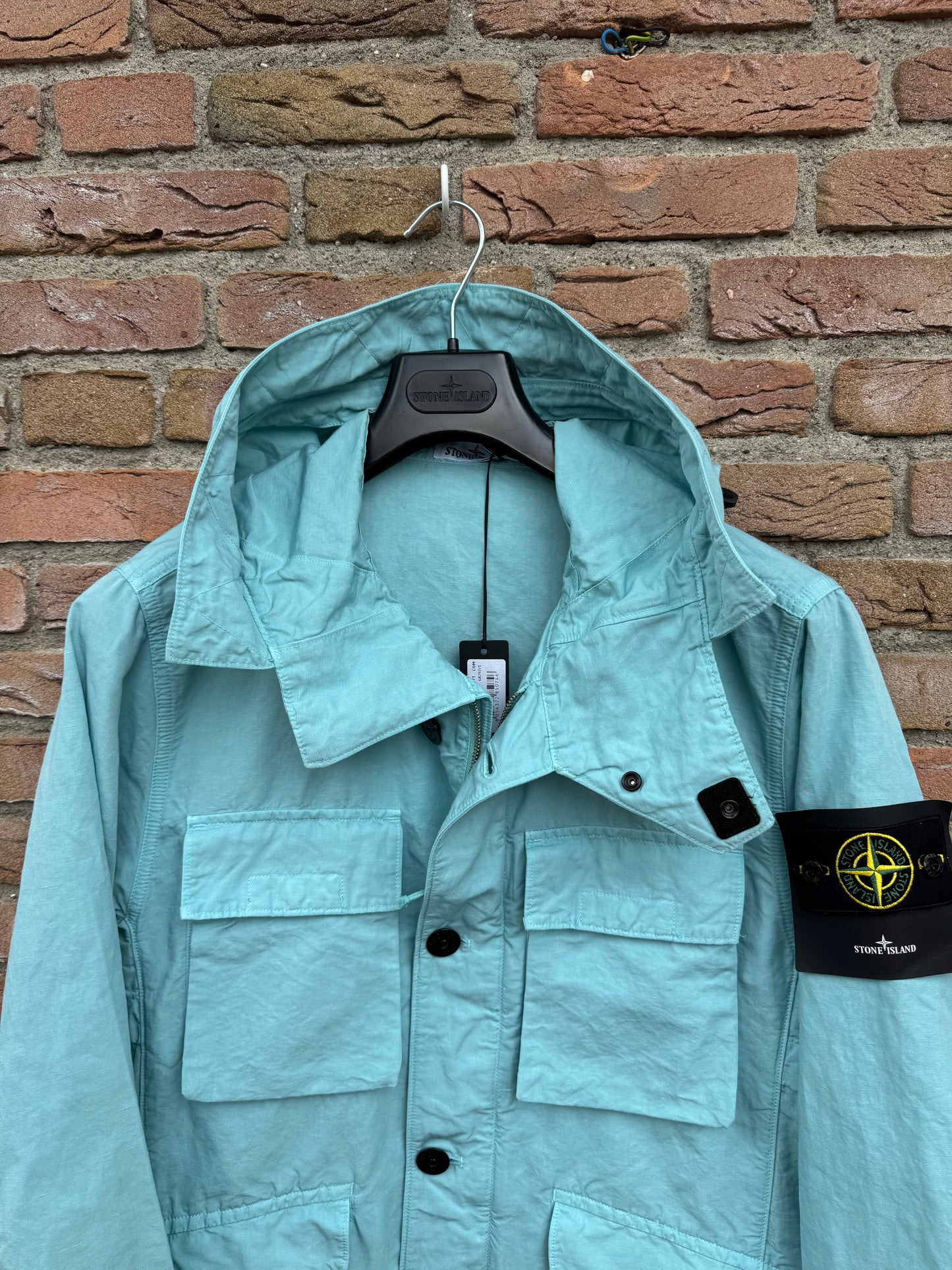 Stone Island Tela Cotone Lino Fiammato-TC Jacket - M