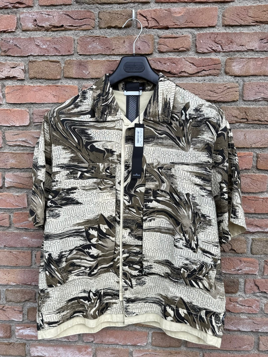 Stone Island Shadow Project Guayabera Shirt - L