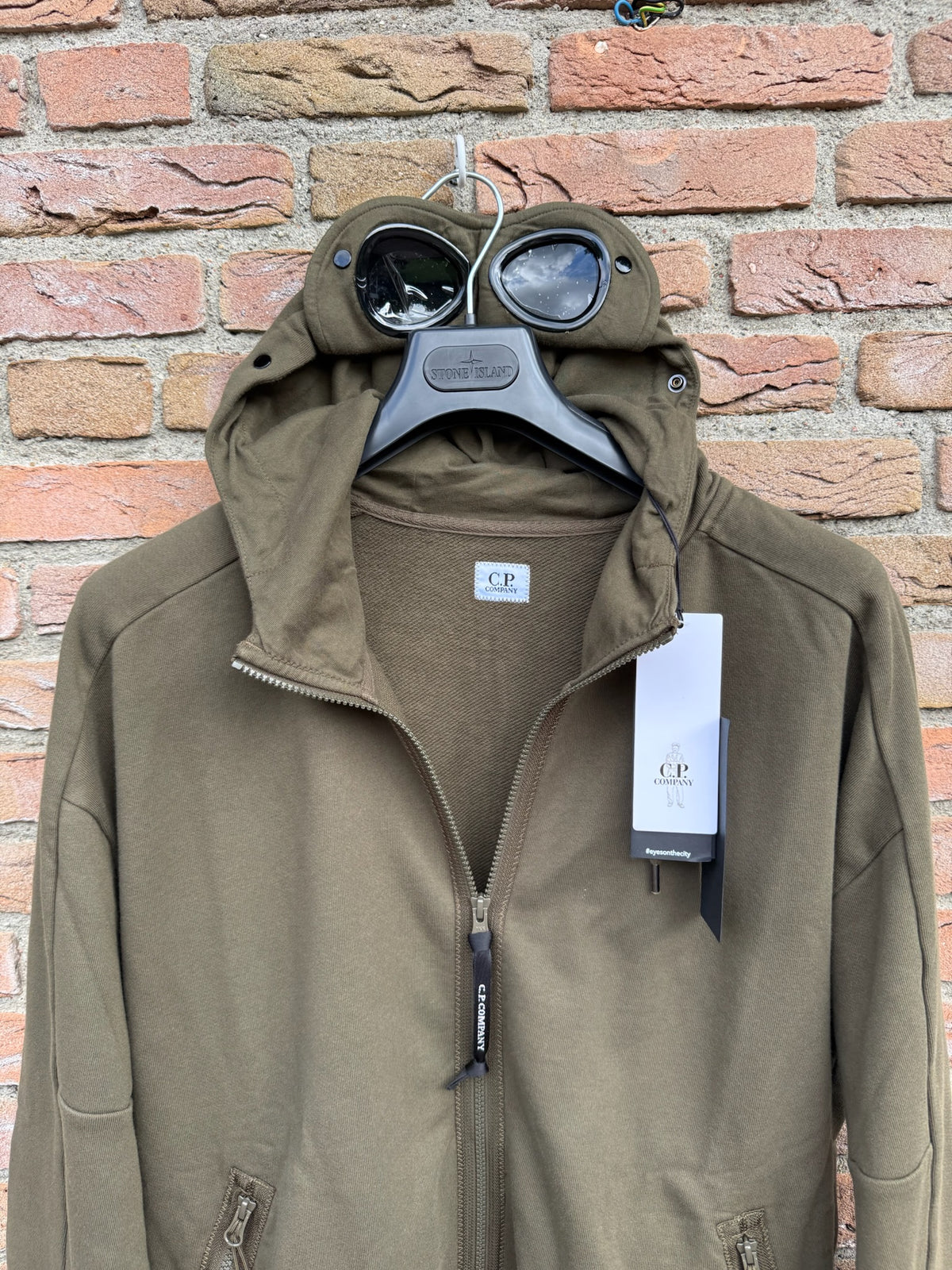 C.P. Company Zipped Goggle Hoodie - XXL