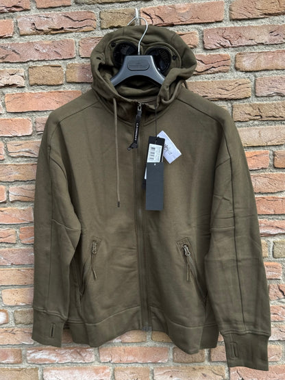 C.P. Company Zipped Goggle Hoodie - S