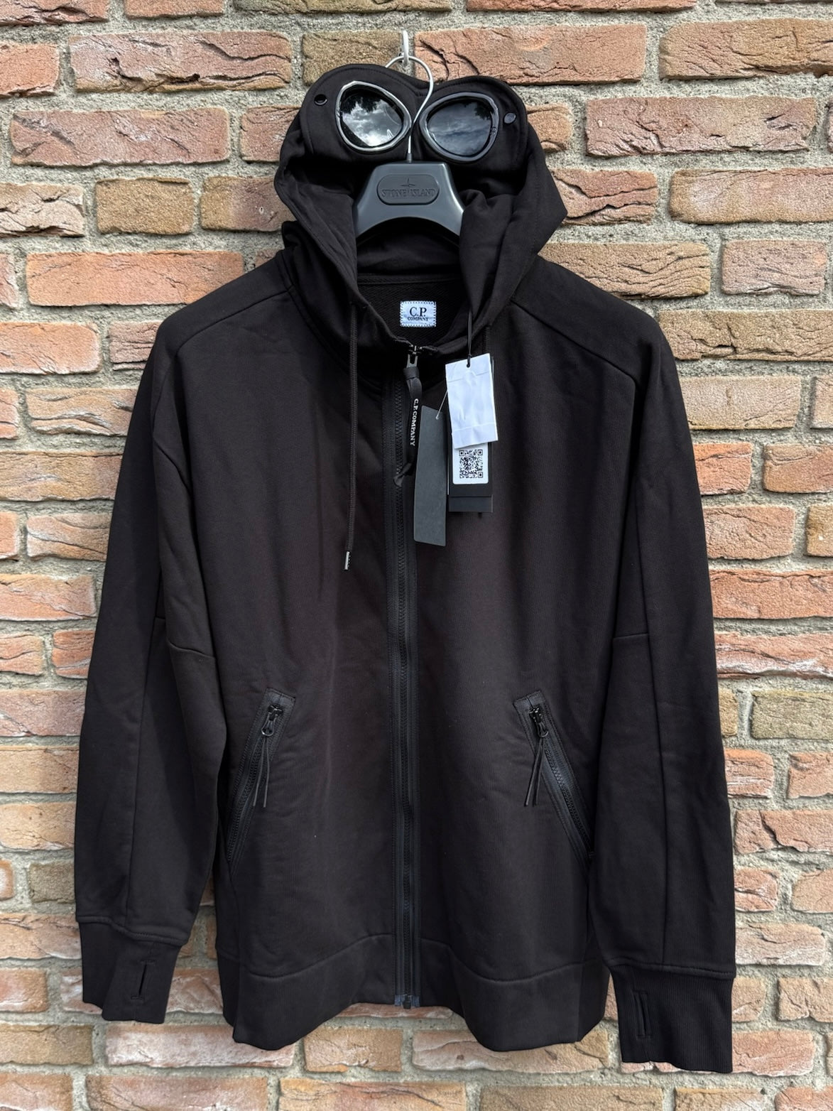 C.P. Company Zipped Goggle Hoodie - XL