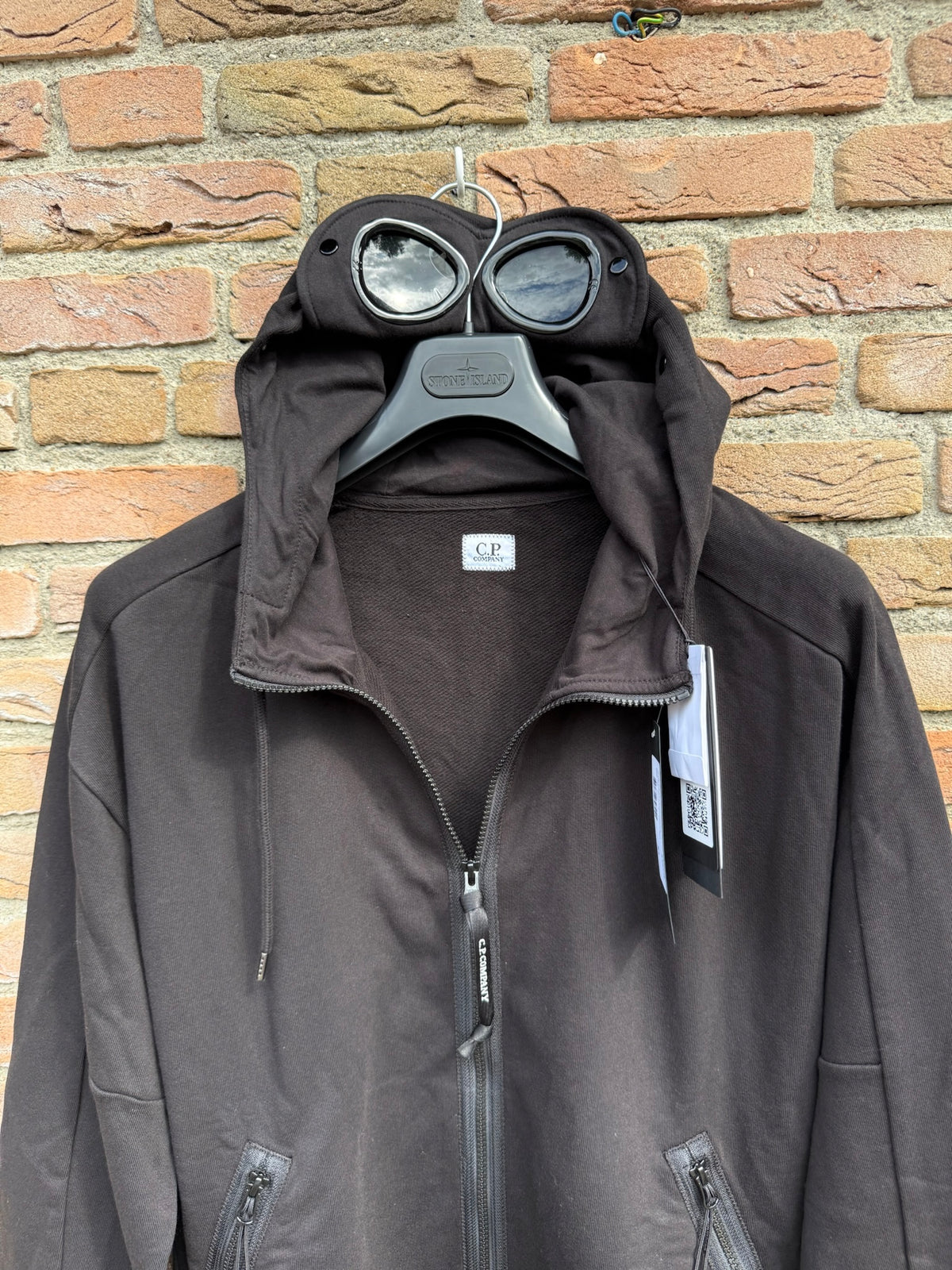 C.P. Company Zipped Goggle Hoodie - XL
