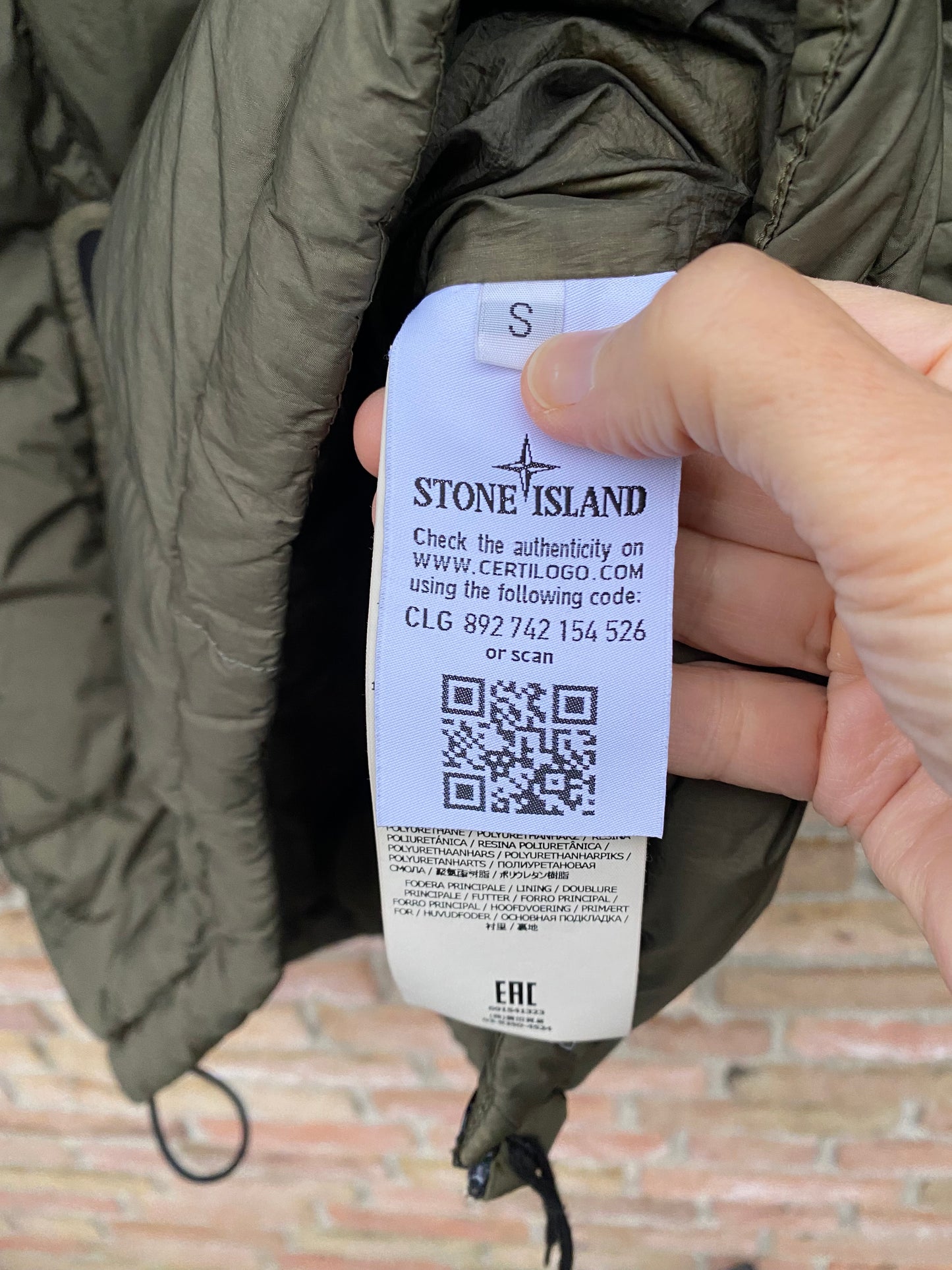 Stone Island Crinkle Reps Daunenjacke - S