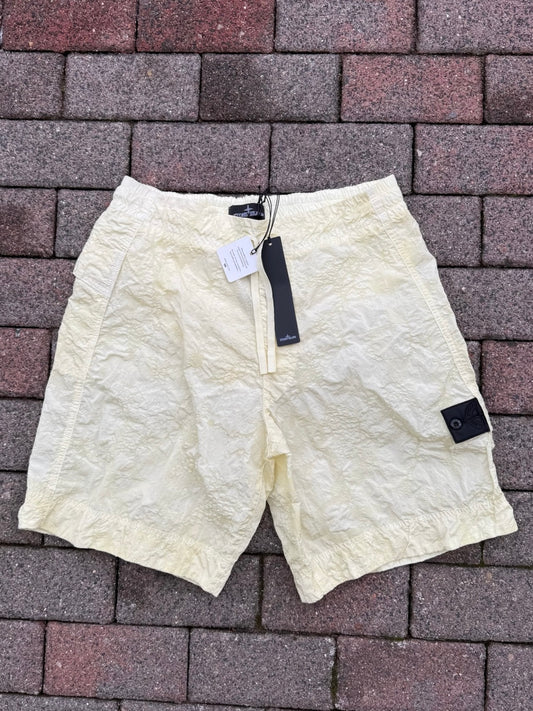 Stone Island Shadow Project Waffle Print Nylon Metal Shorts - S