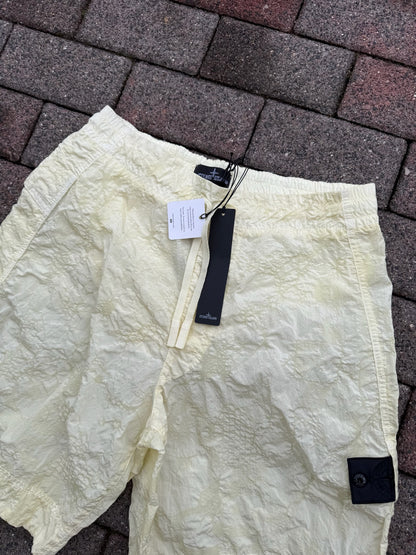 Stone Island Shadow Project Waffle Print Nylon Metal Shorts - S