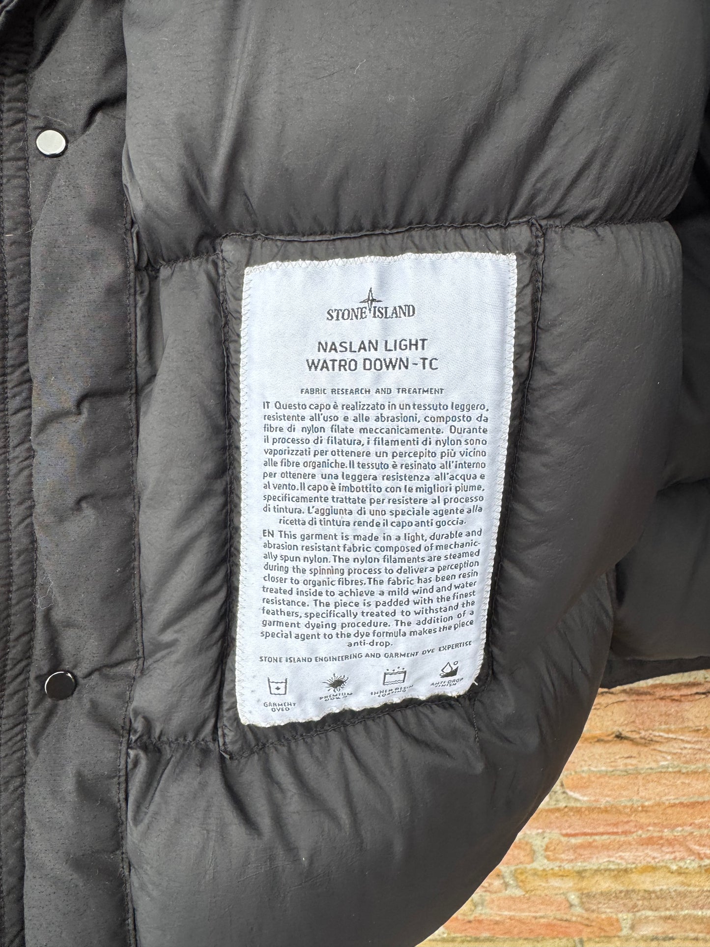 Stone Island Naslan Light Watro Down-TC Jacket - M