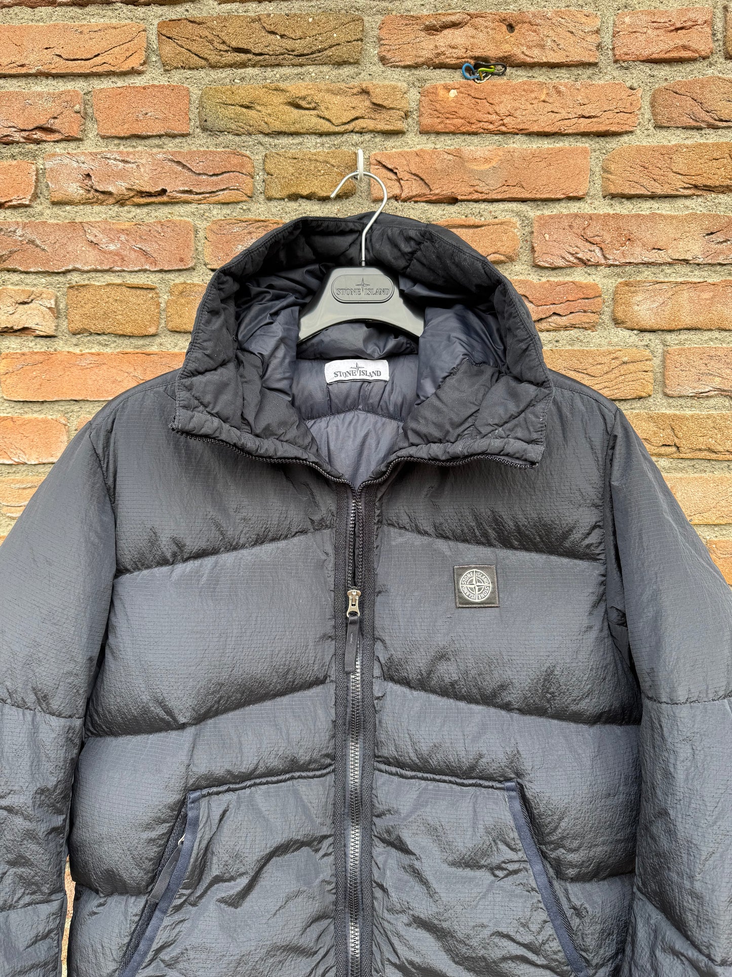 Stone Island Nylon Metal Watro Ripstop Daunenjacke - M