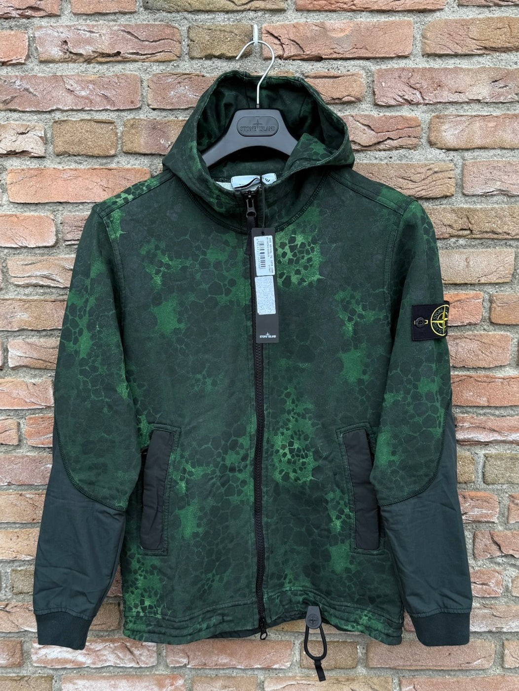 Stone Island Alligator Camo Zipped Hoodie - S