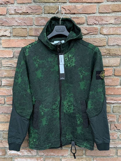 Stone Island Alligator Camo Zipped Hoodie - S