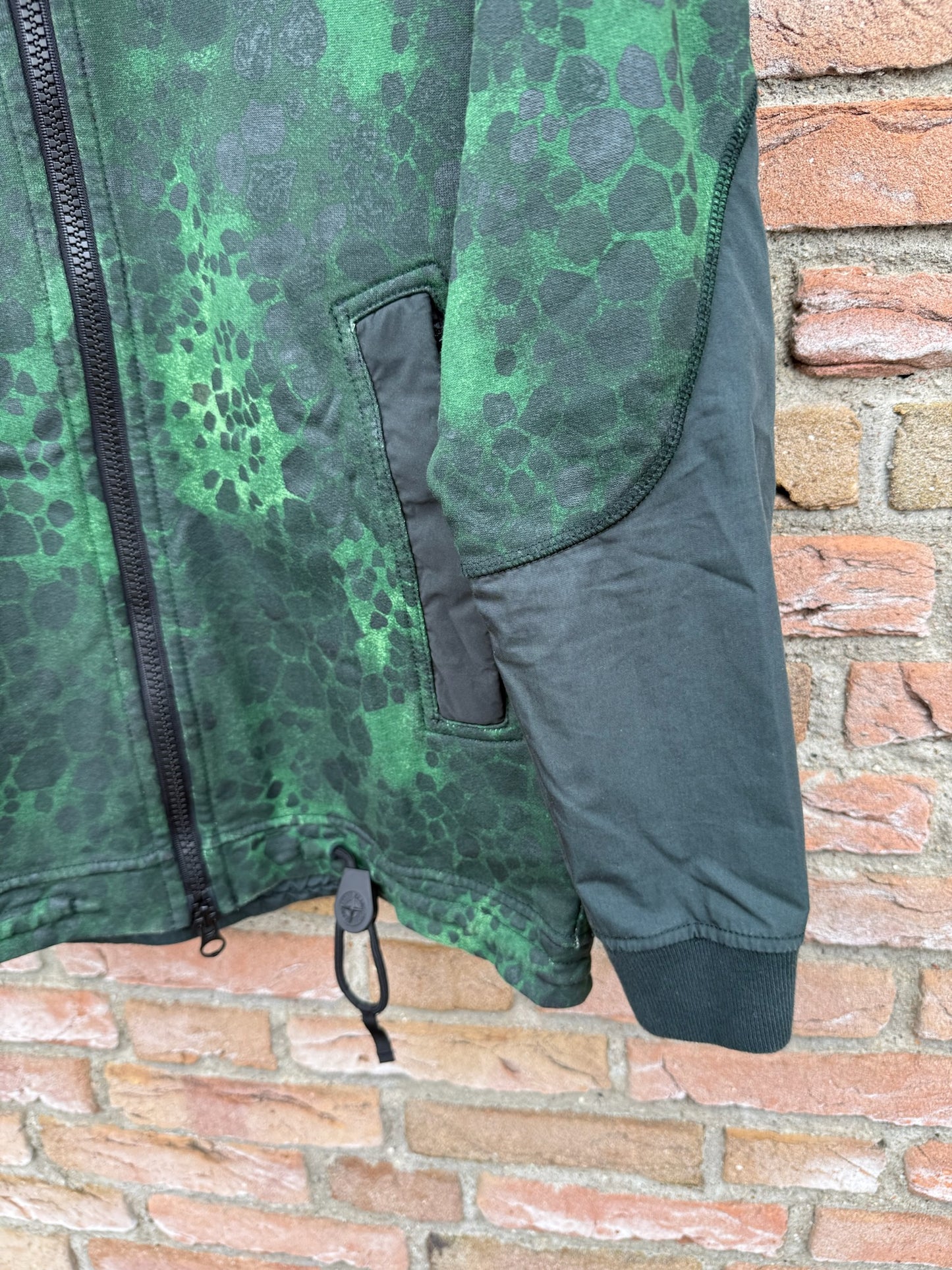 Stone Island Alligator Camo Zipped Hoodie - S