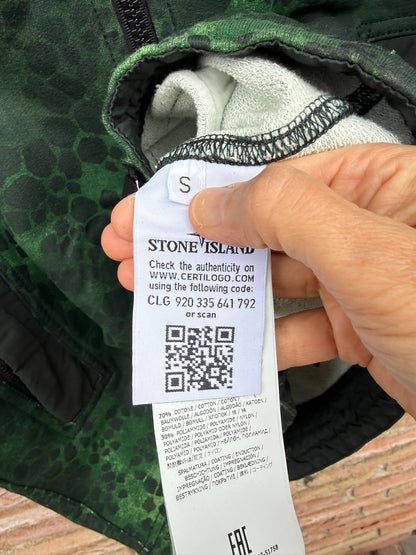 Stone Island Alligator Camo Zipped Hoodie - S