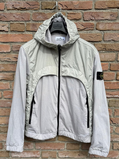 Stone Island Garment Dyed Crinkle Reps NY + Jersey 250 Jacket - M