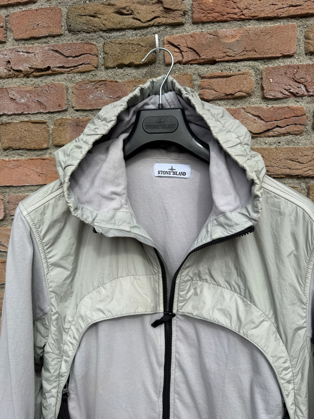 Stone Island Garment Dyed Crinkle Reps NY + Jersey 250 Jacket - M