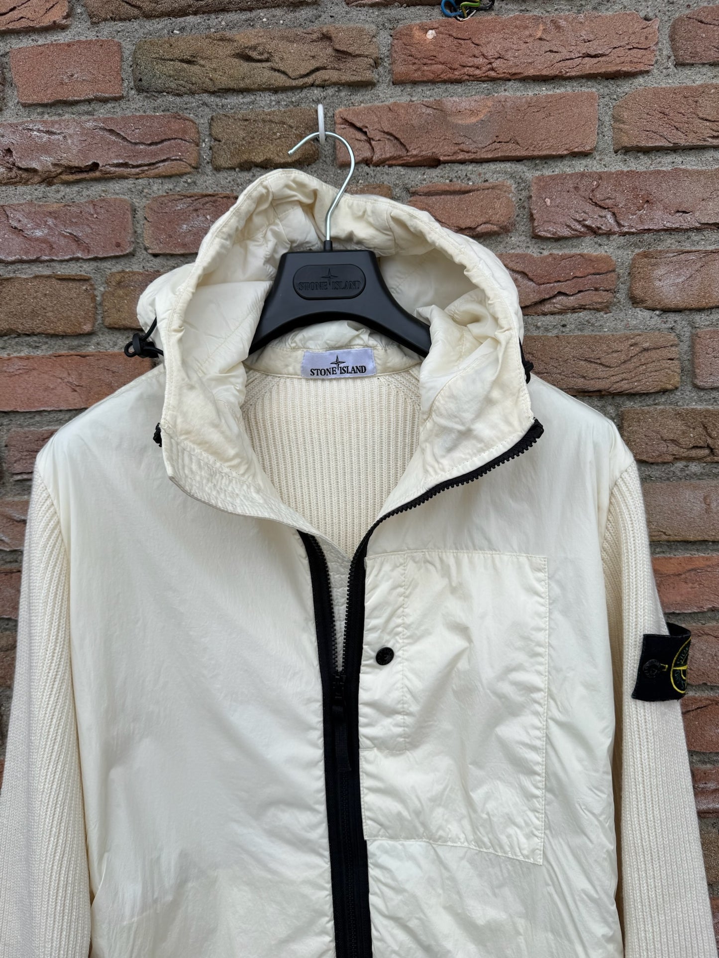 Stone Island Garment Dyed Crinkle Reps R-NY Primaloft-TC and Knit Jacket - M