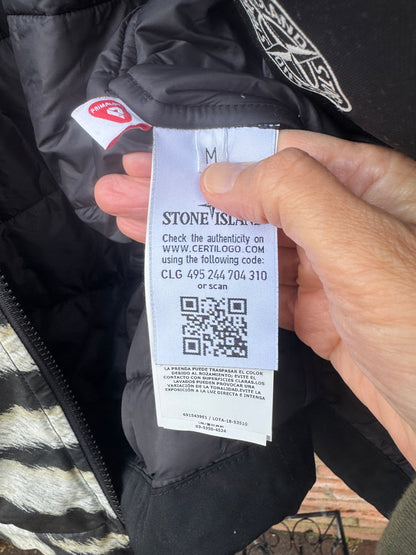 Stone Island White Tiger Camo 50 Fili Primaloft Jacket - M