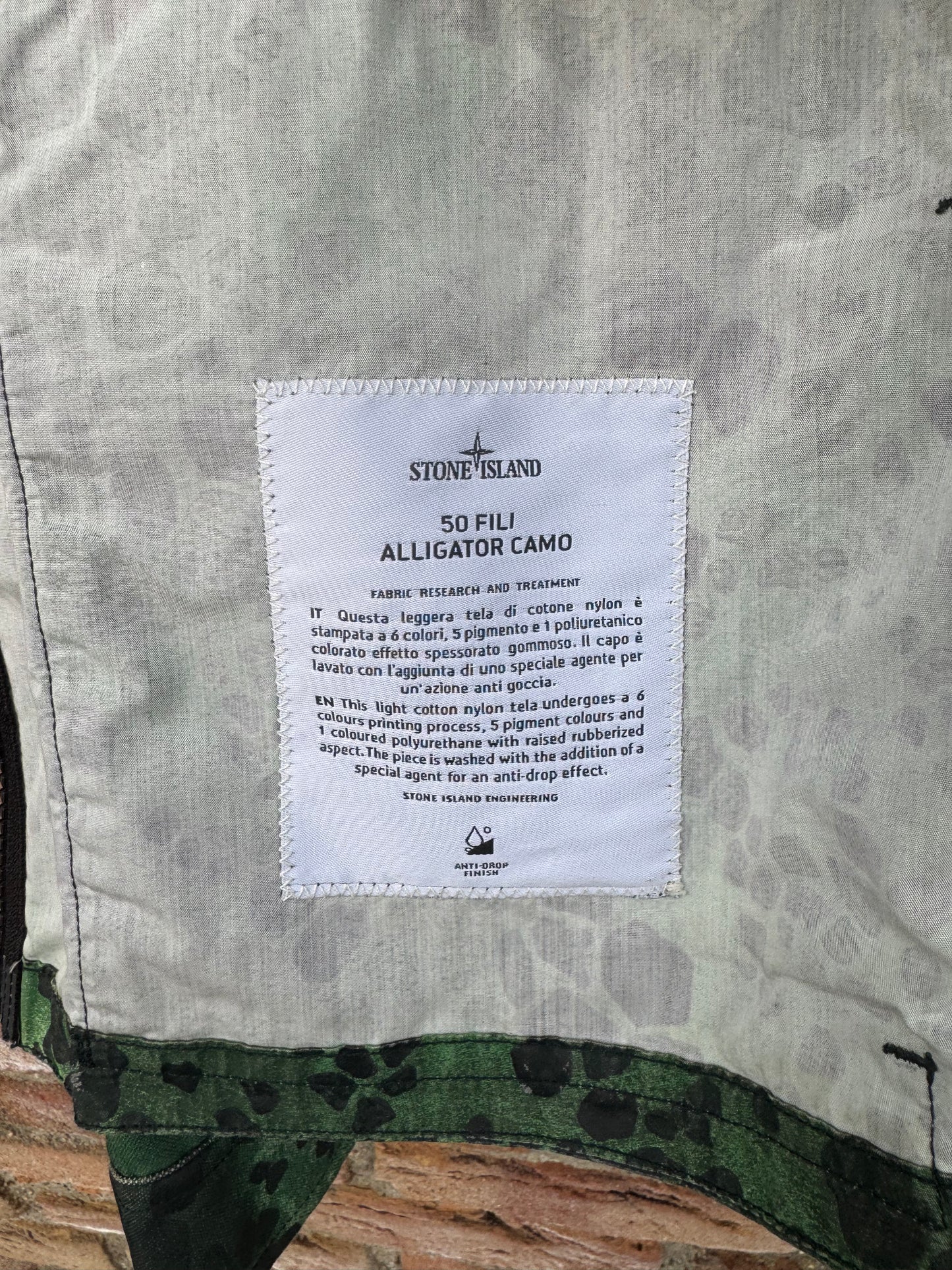 Stone Island 50 Fili Alligator Camo Jacket - L