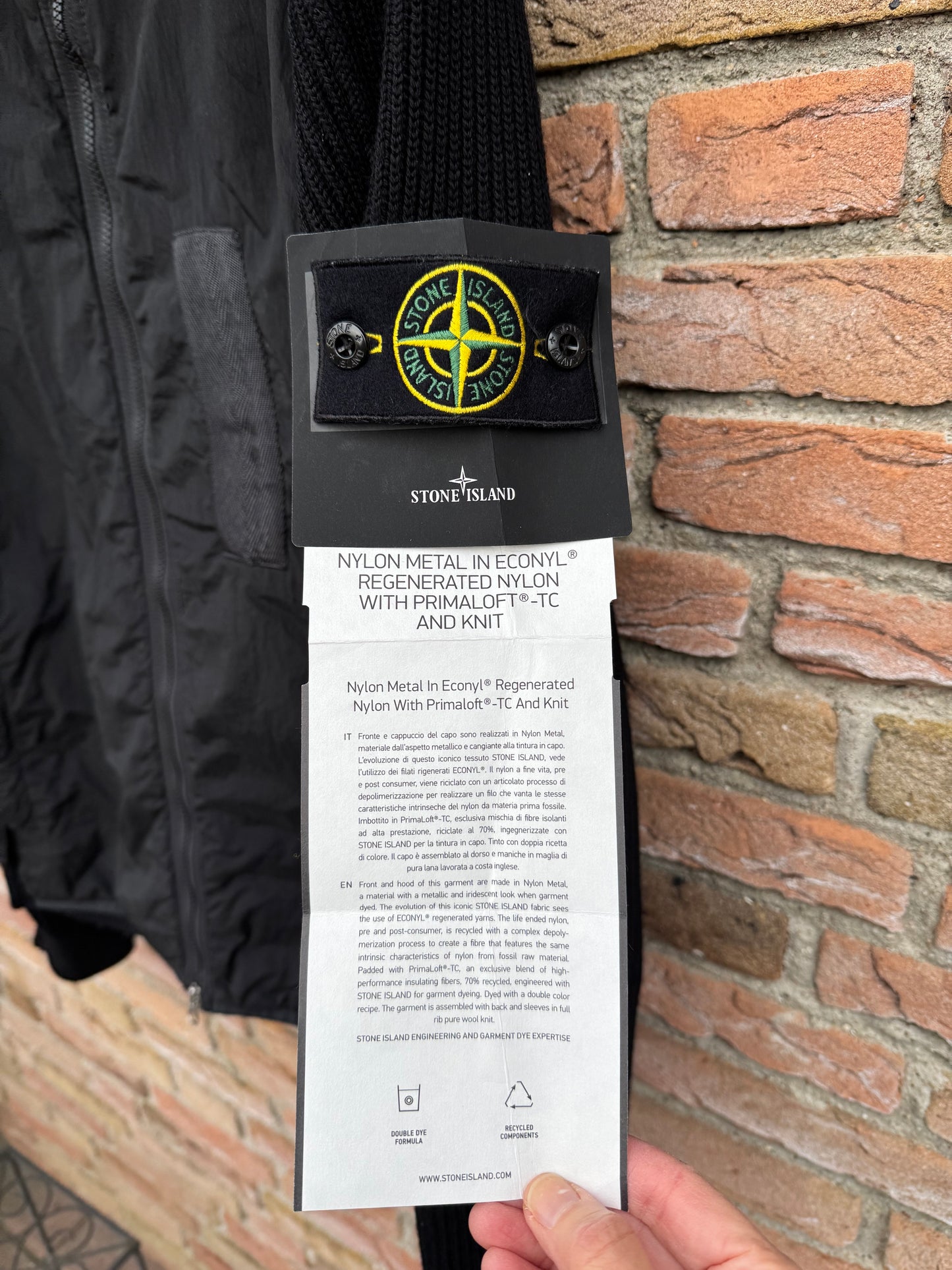 Stone Island Nylon Metal with Primaloft / Knit Jacke - L