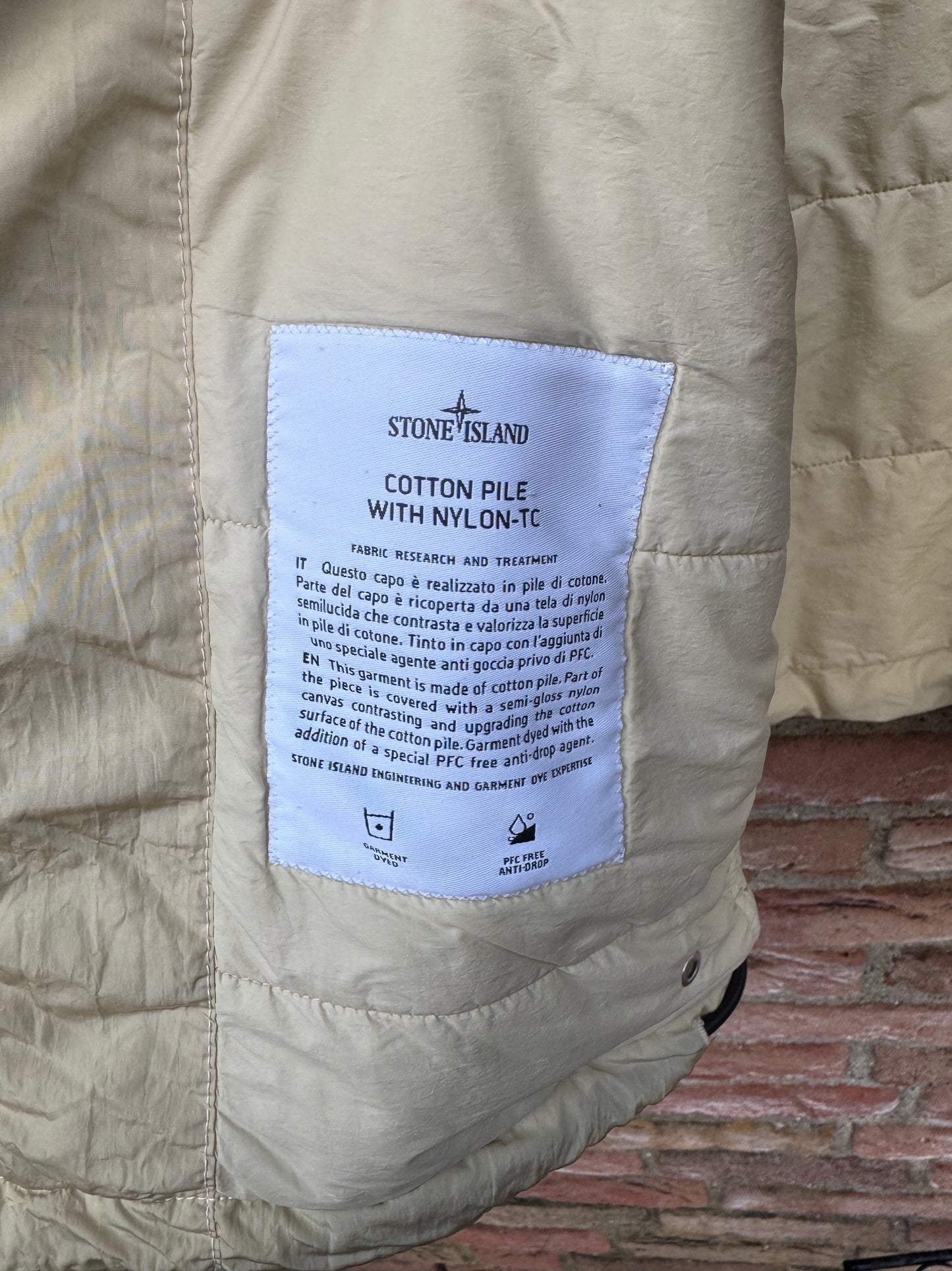 Stone Island Cotton Pile with Nylon-TC Jacket - L