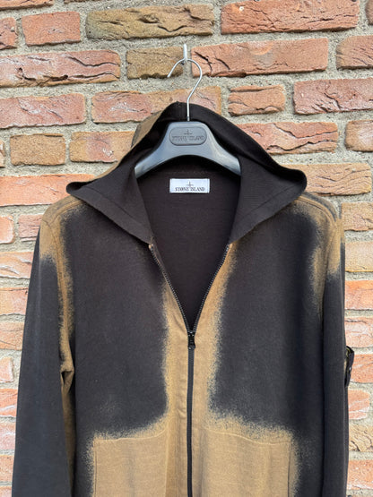 Stone Island Hand Sprayed Hooded Jacket - L