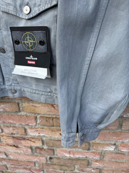 Stone Island x Supreme Reflective Bull Denim-TC Jacket - M