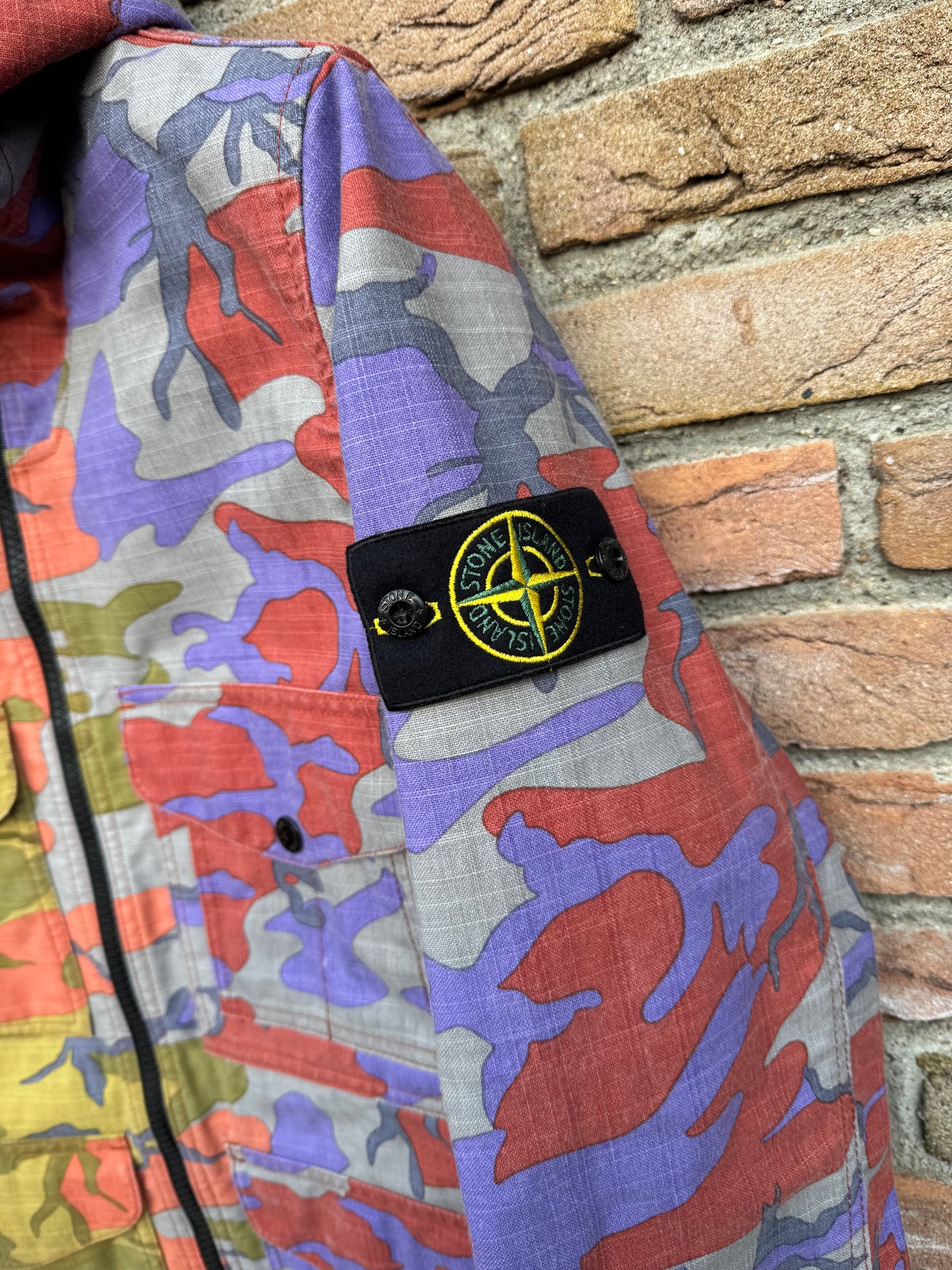Stone Island Heritage Camo Ripstop Nylon Watro Jacke - S