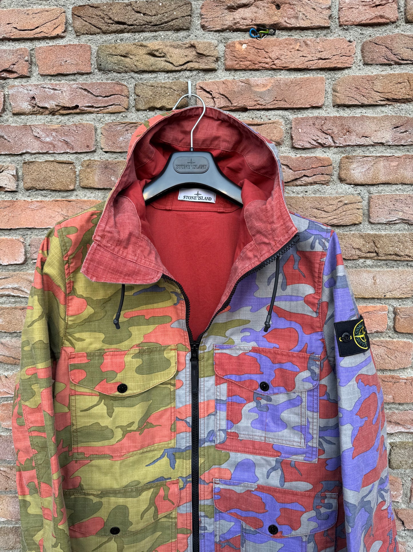 Stone Island Heritage Camo Ripstop Nylon Watro Jacke - S