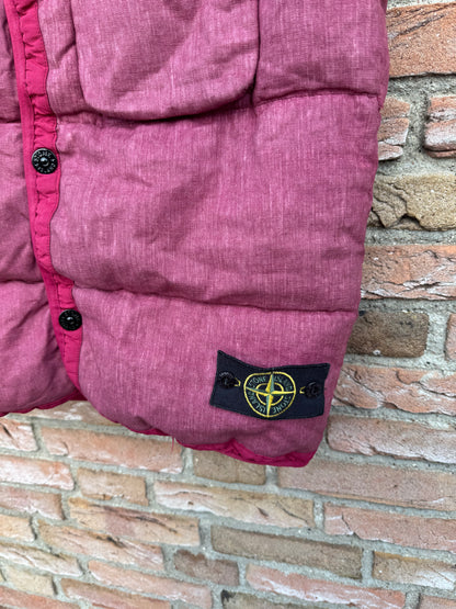 Stone Island Lino Resinato Daunenweste - M