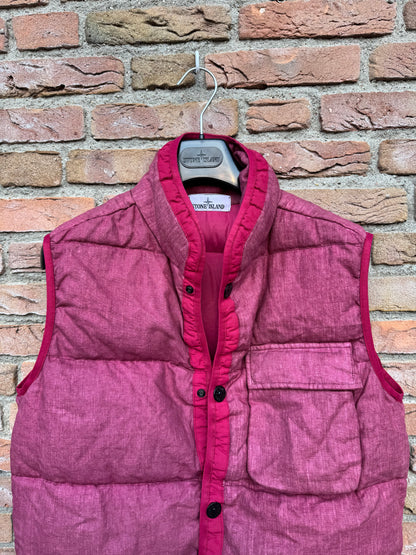 Stone Island Lino Resinato Daunenweste - M