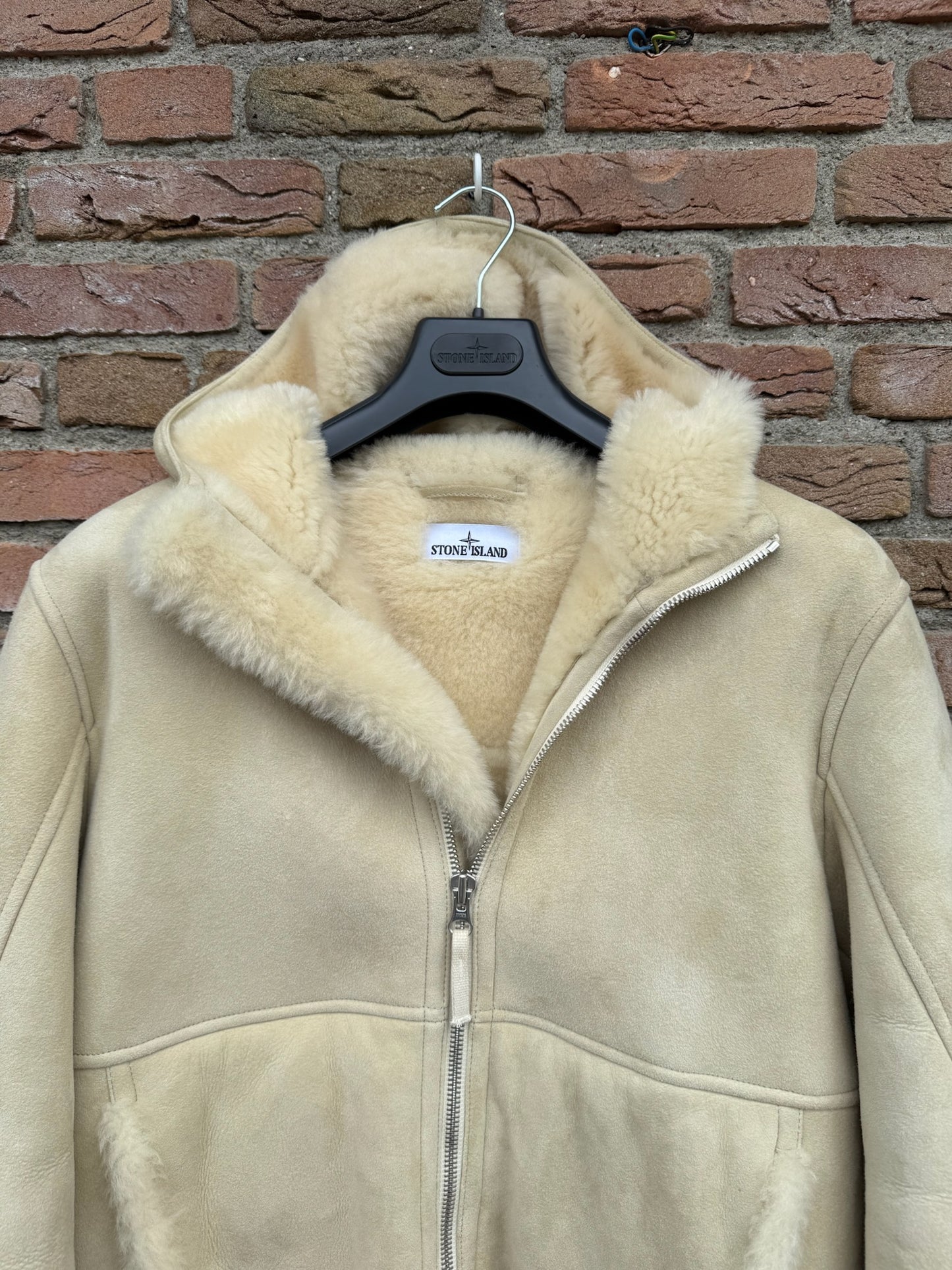 Stone Island Suede Sheepskin Jacket - M