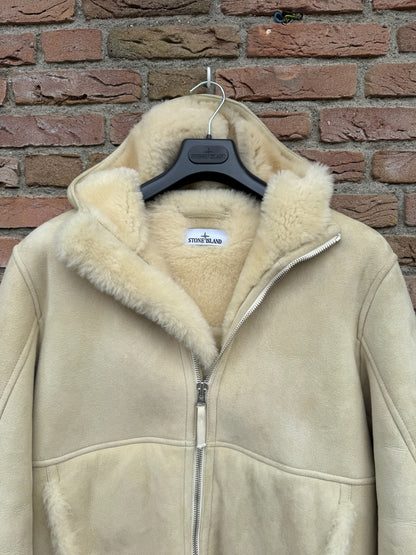 Stone Island Suede Sheepskin Jacket - M