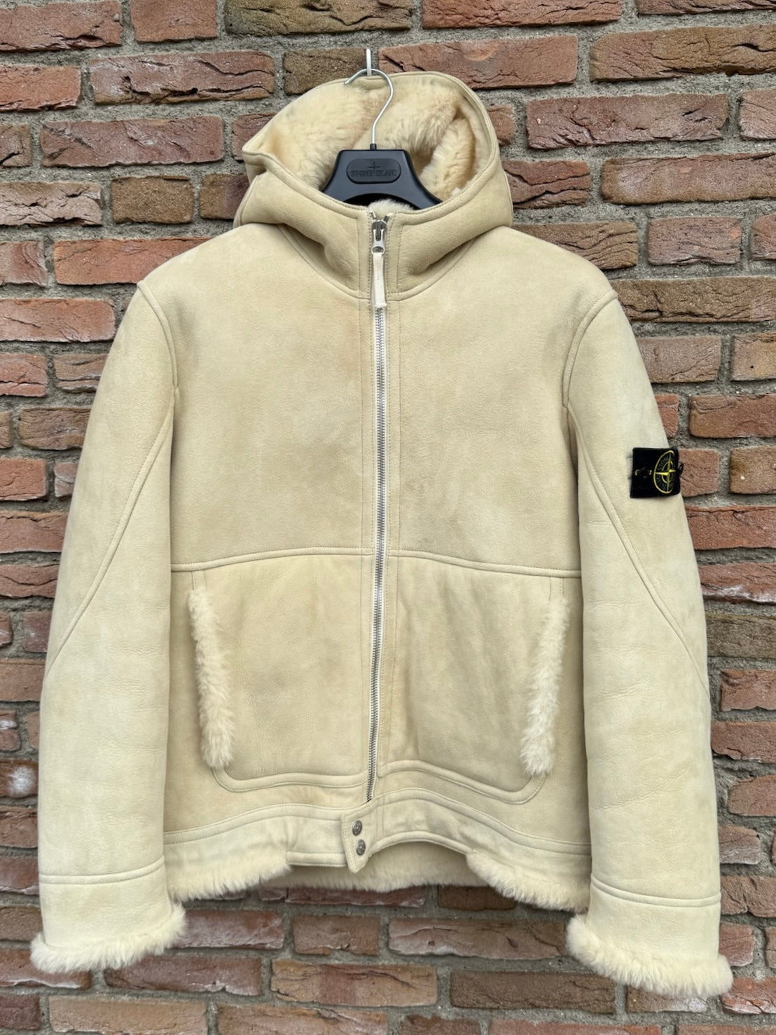 Stone Island Suede Sheepskin Jacket - M