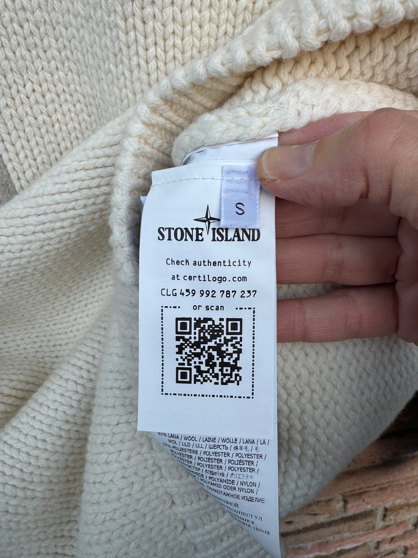 Stone Island Zip Pullover - S