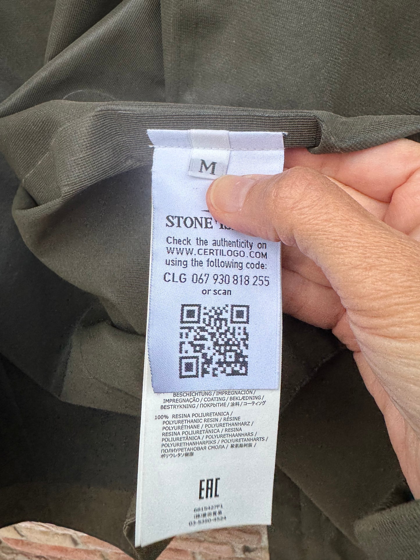 Stone Island Tank Shield Multilayer Ghost Jacket - M