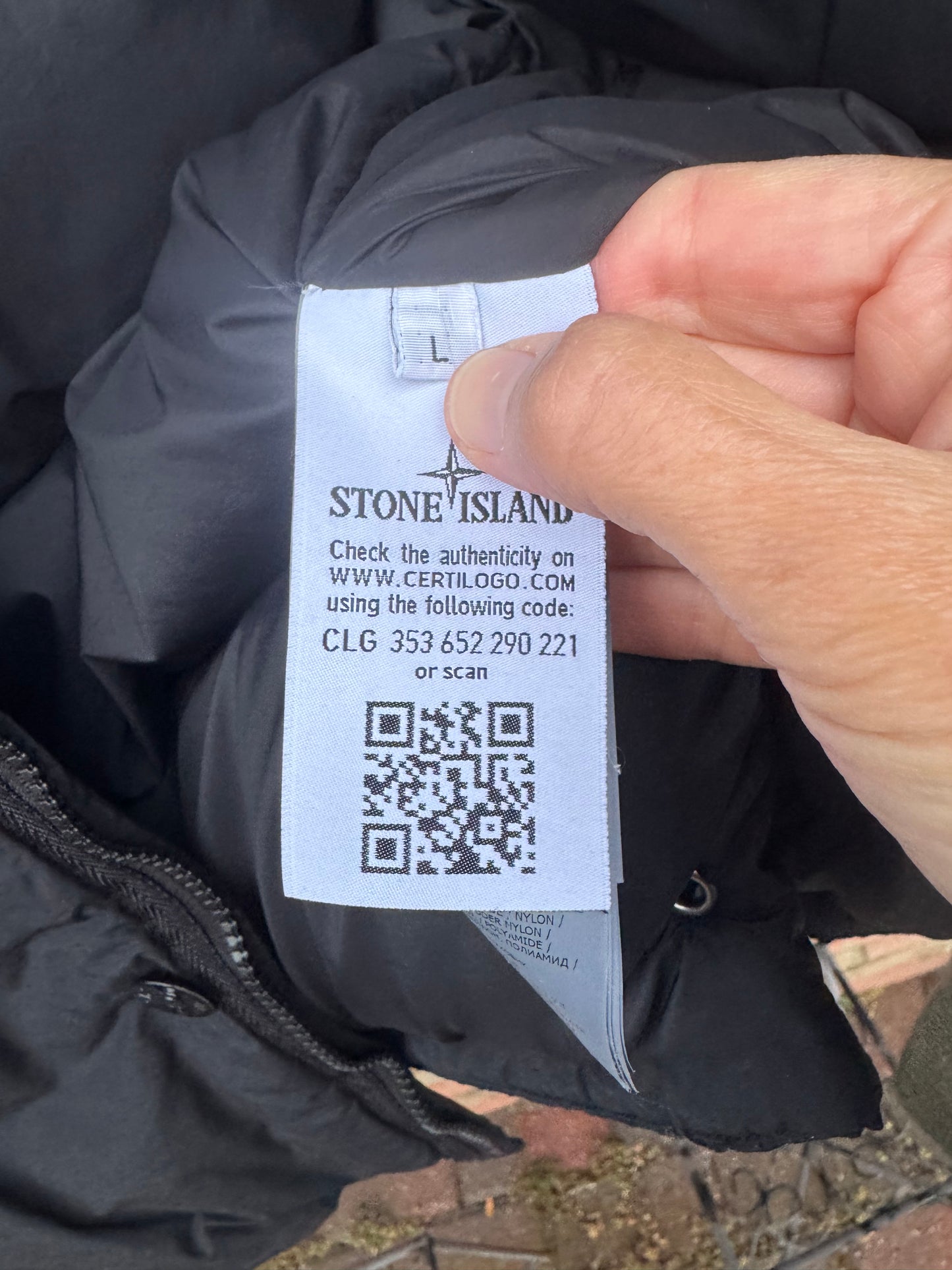 Stone Island Naslan Light Watro Down-TC Jacket - L