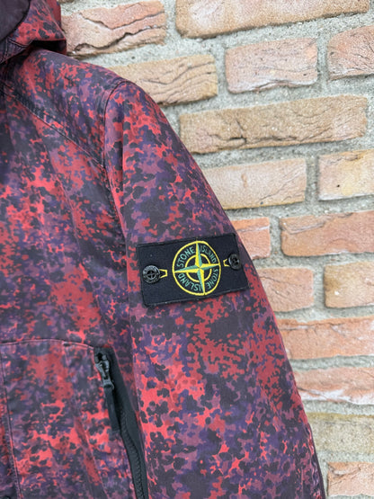 Stone Island Raso Gommato Camo Print-OVD Jacket - L