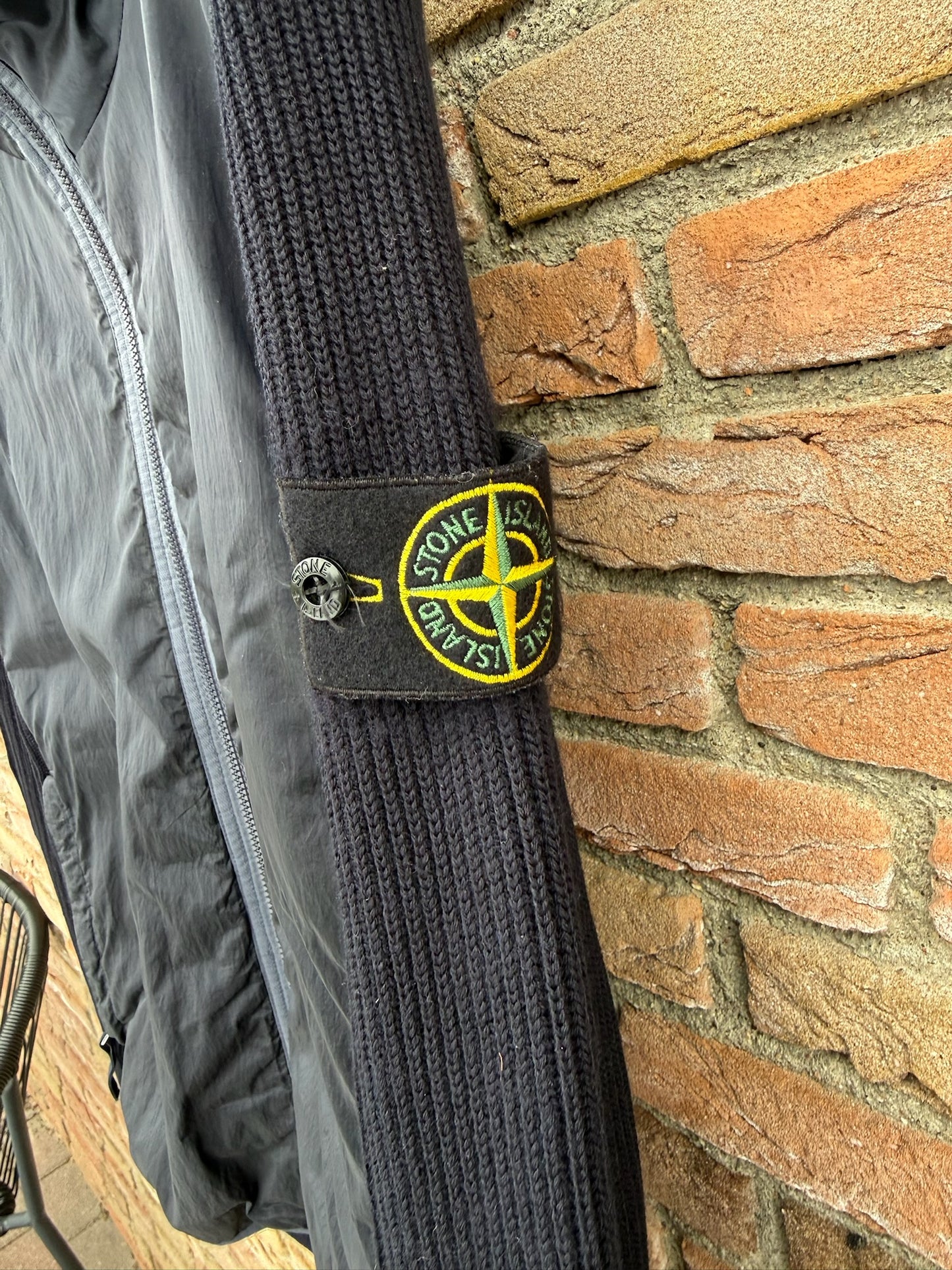 Stone Island Nylon Metal Primaloft-TC and Knit Jacket - L