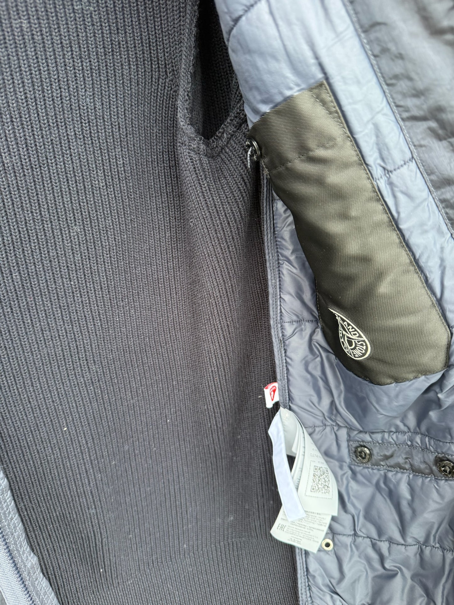 Stone Island Nylon Metal Primaloft-TC and Knit Jacket - L