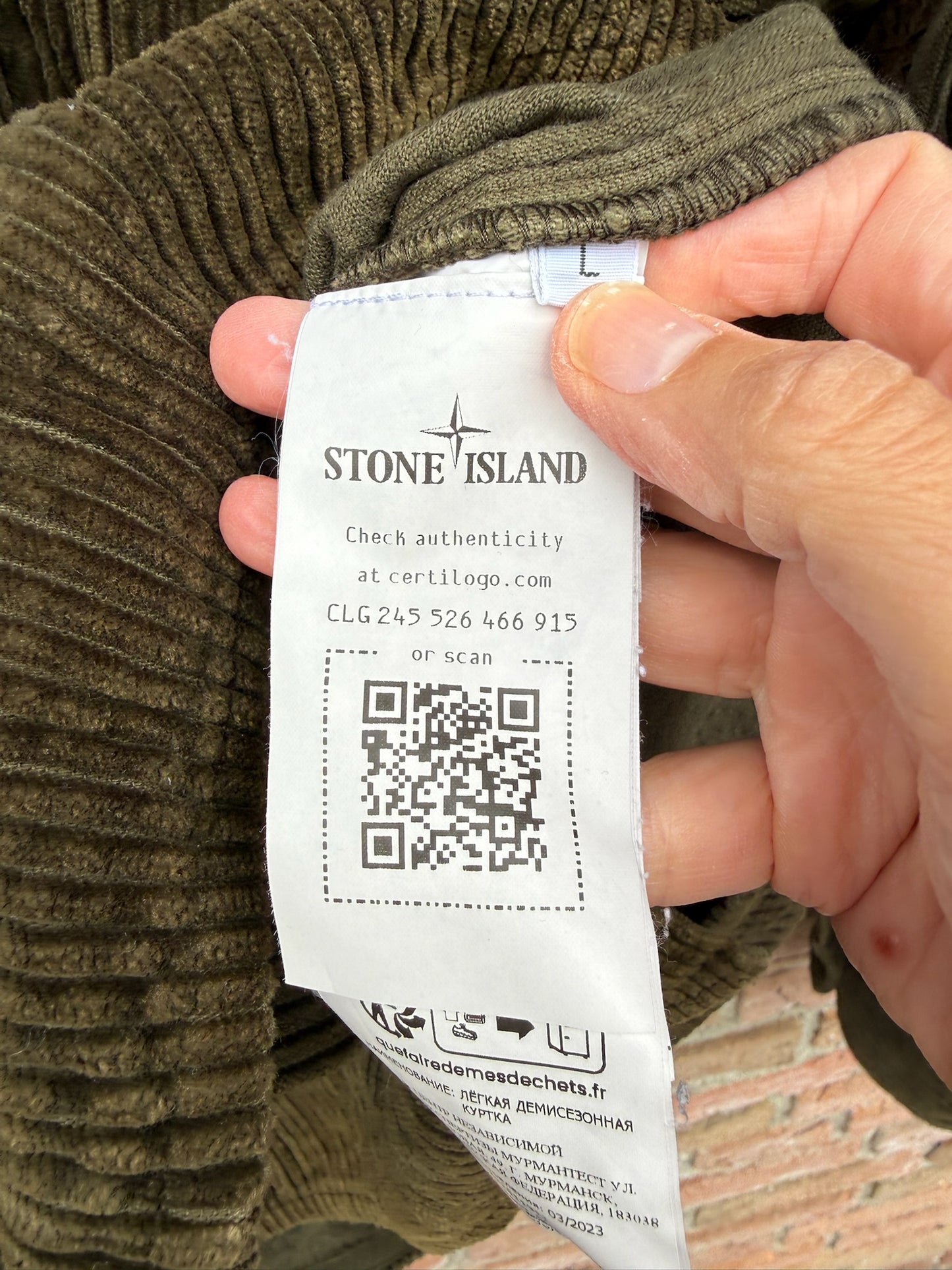 Stone Island Corduroy Overshirt - L