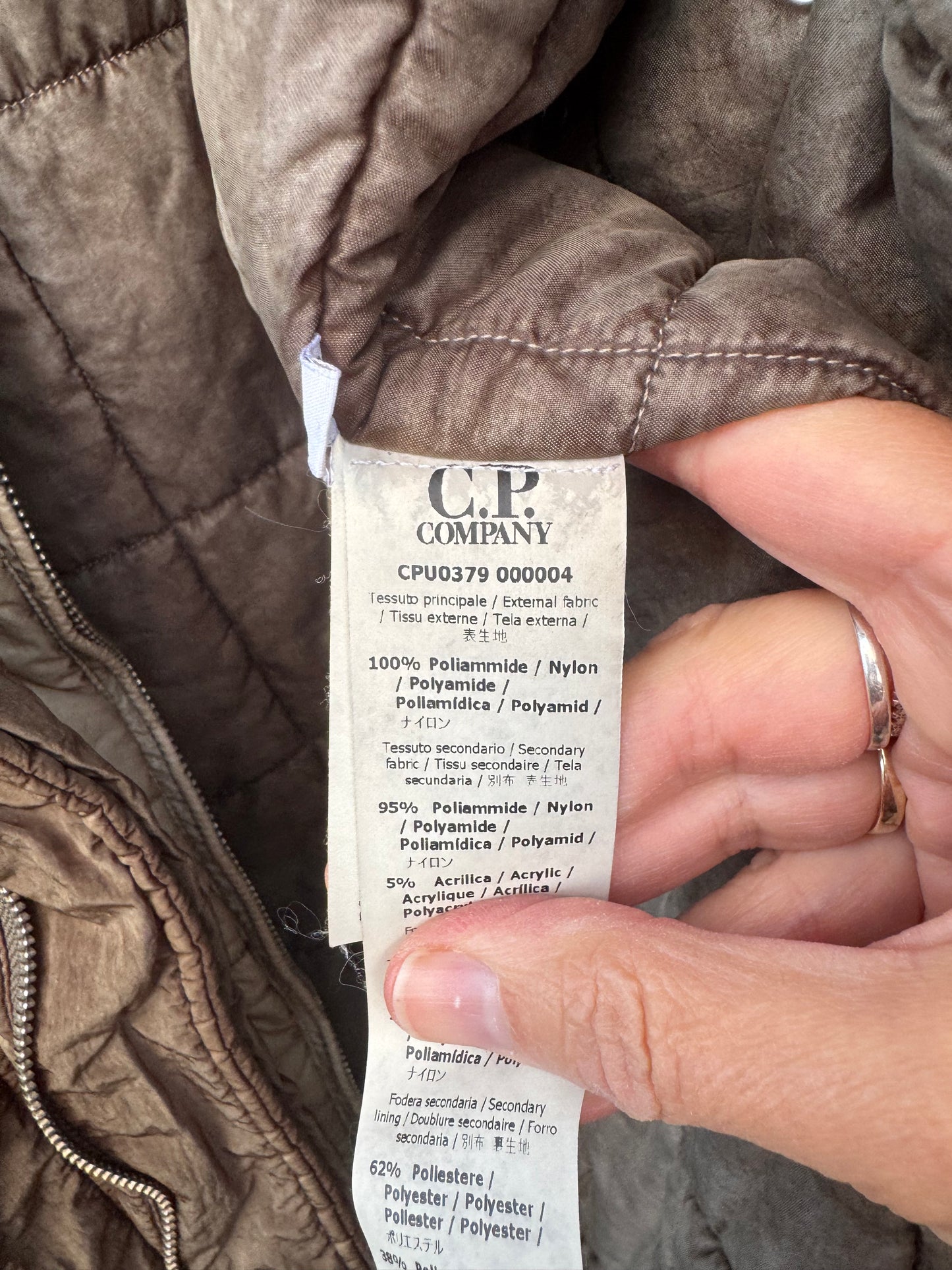 C.P. Company Frosted Dyed Goggle Jacket - XL