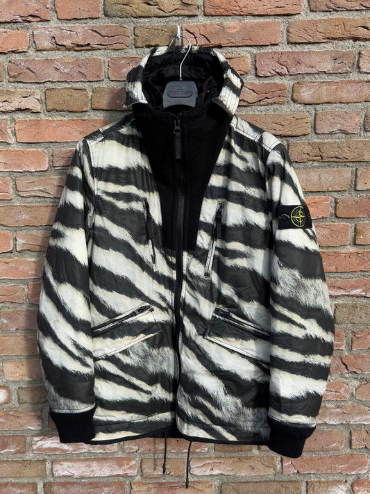 Stone Island White Tiger Camo 50 Fili Primaloft Jacket - S