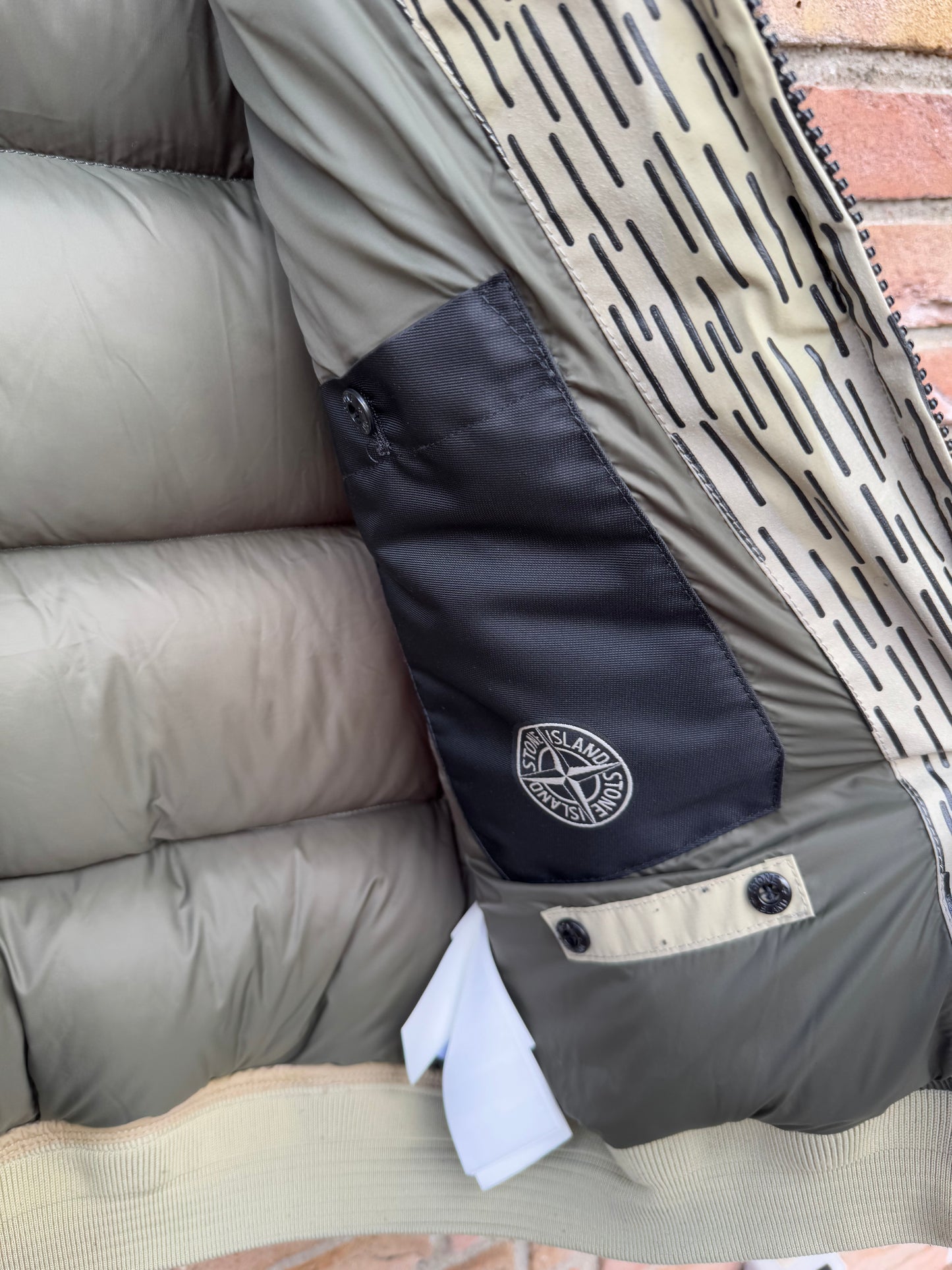 Stone Island Naslan Light Watro Camo Reflective Down Jacket - S