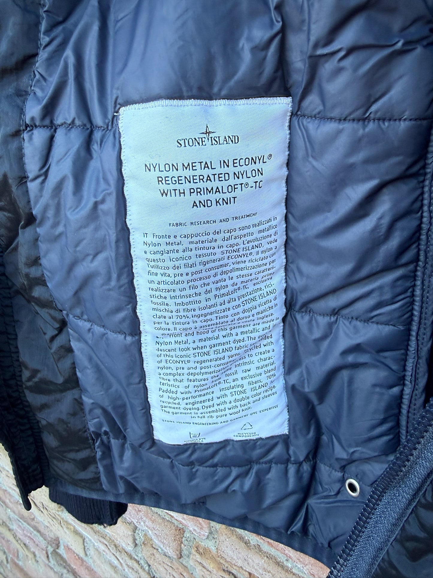 Stone Island Nylon Metal Primaloft-TC and Knit Jacket - XL
