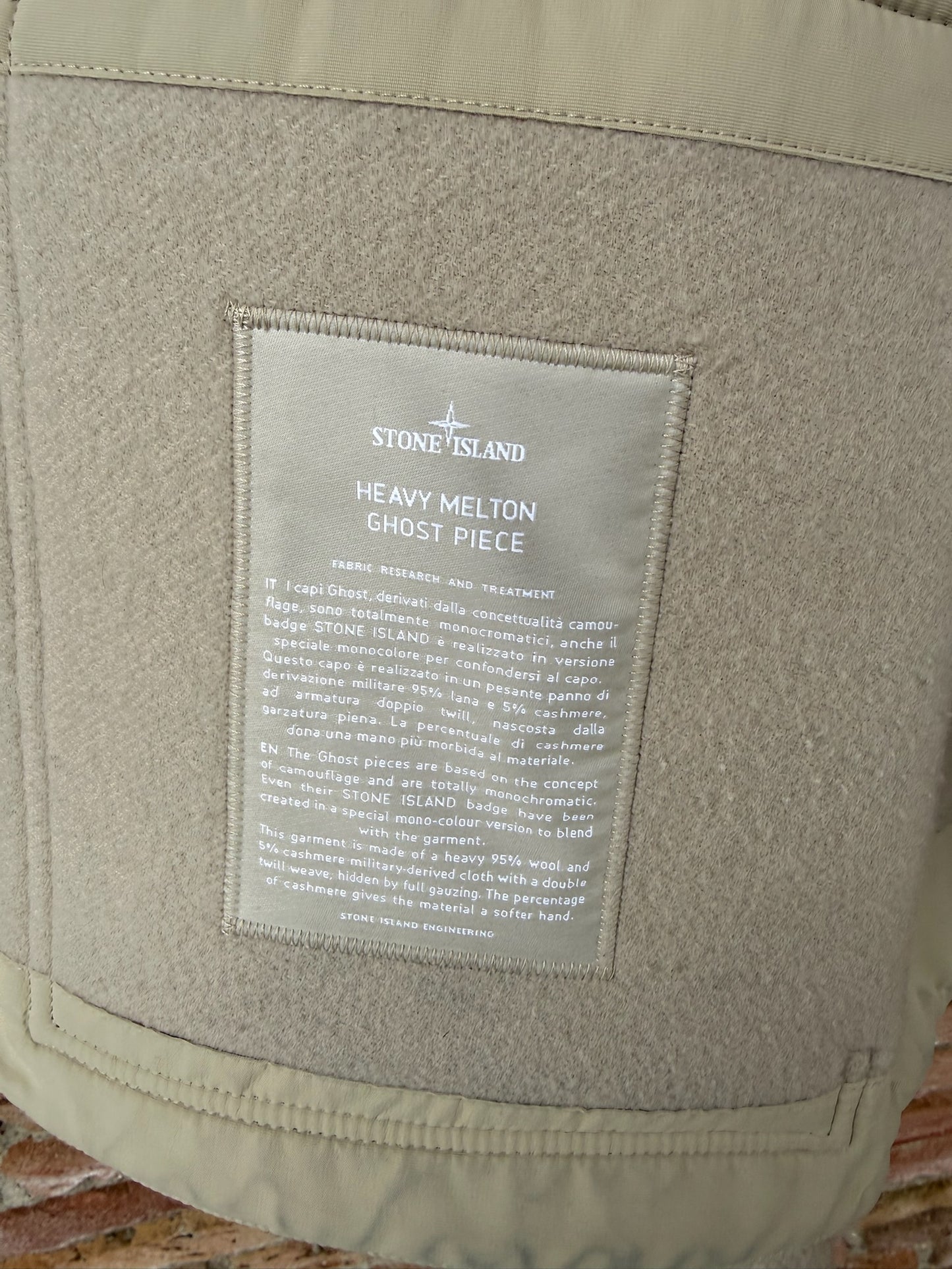 Stone Island Heavy Melton Ghost Jacket - L