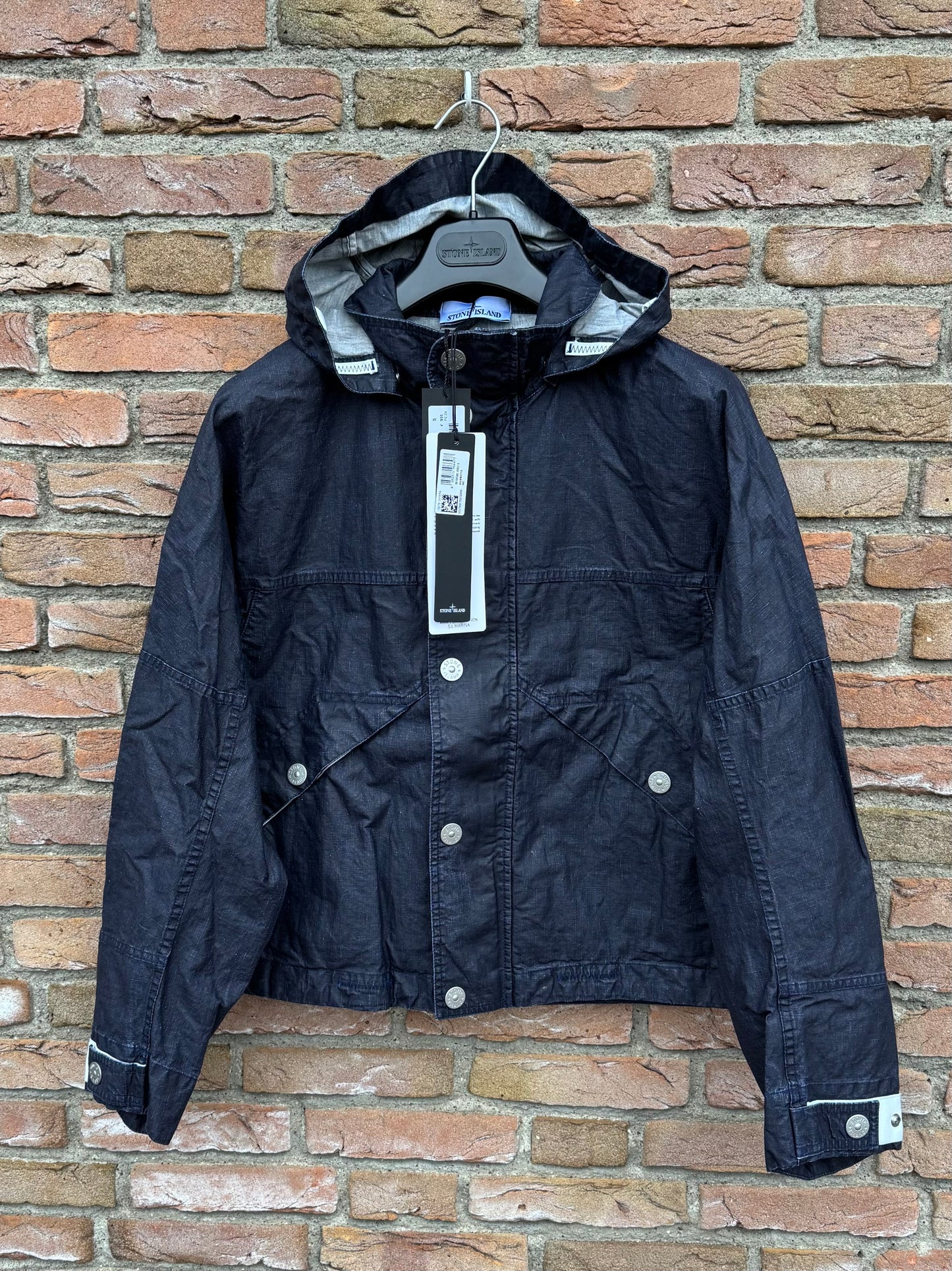 Stone Island Raw Plated Linen Marina Jacke - S